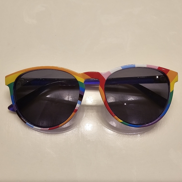 Knockaround Premium Polarized Loud and Proud Pride Rainbow Sunglasses - Picture 2 of 7